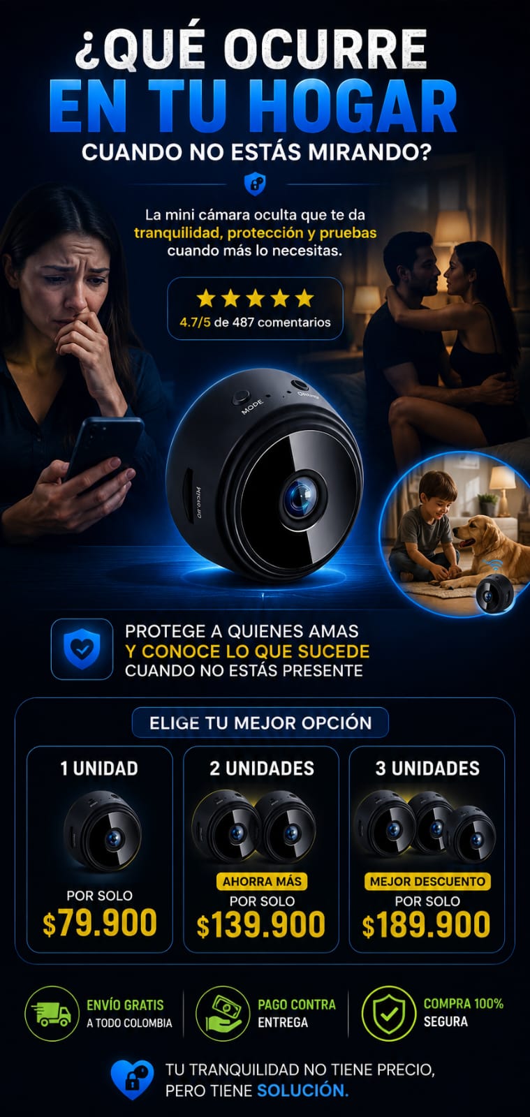 Mini camara de vigilancia SmartPeek