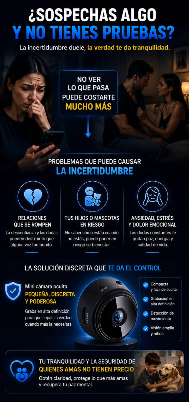 Mini camara de vigilancia SmartPeek